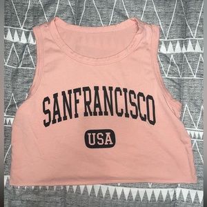 San Fransisco crop top tank top